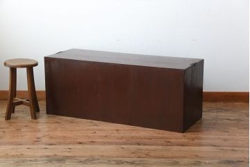 アンティーク家具　和製アンティーク　古い木製の和風なローボード