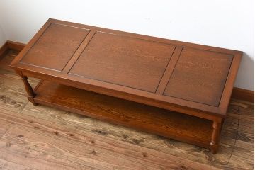 中古　コスガ(KOSUGA)製　ナラ材のセンターテーブル