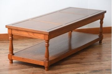 中古　コスガ(KOSUGA)製　ナラ材のセンターテーブル