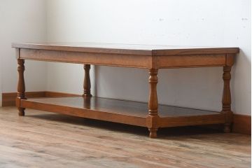 中古　コスガ(KOSUGA)製　ナラ材のセンターテーブル