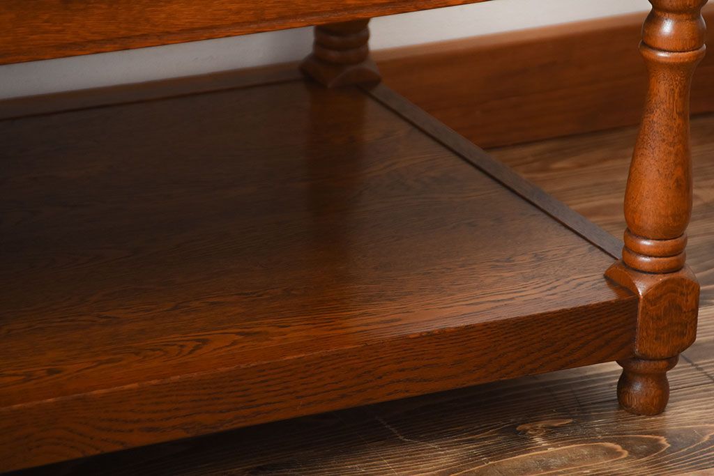 中古　コスガ(KOSUGA)製　ナラ材のセンターテーブル