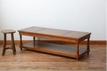 中古　コスガ(KOSUGA)製　ナラ材のセンターテーブル