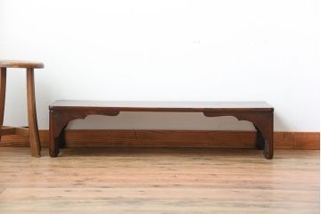 アンティーク家具　古民具・骨董　古い欅材のモダンなアンティーク座卓