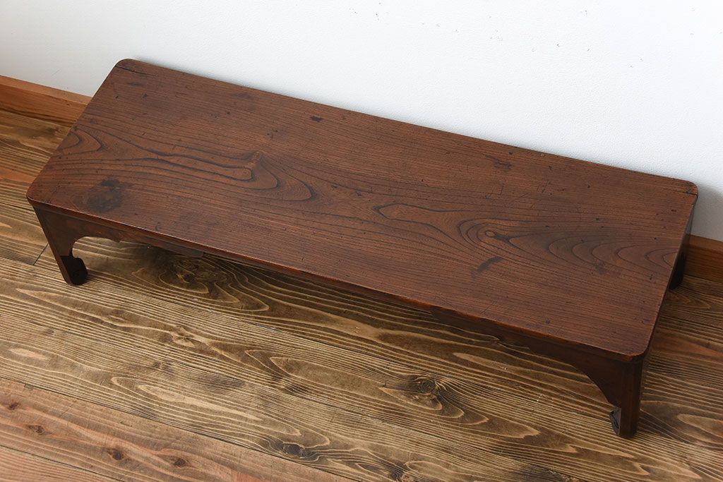 アンティーク家具　古民具・骨董　古い欅材のモダンなアンティーク座卓