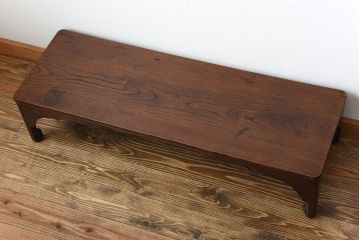 アンティーク家具　古民具・骨董　古い欅材のモダンなアンティーク座卓