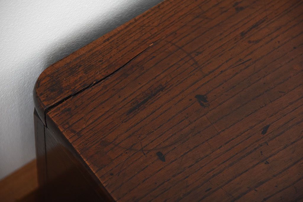 アンティーク家具　古民具・骨董　古い欅材のモダンなアンティーク座卓