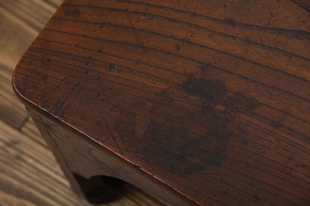 アンティーク家具　古民具・骨董　古い欅材のモダンなアンティーク座卓