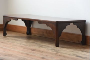 アンティーク家具　古民具・骨董　古い欅材のモダンなアンティーク座卓