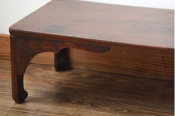 アンティーク家具　古民具・骨董　古い欅材のモダンなアンティーク座卓
