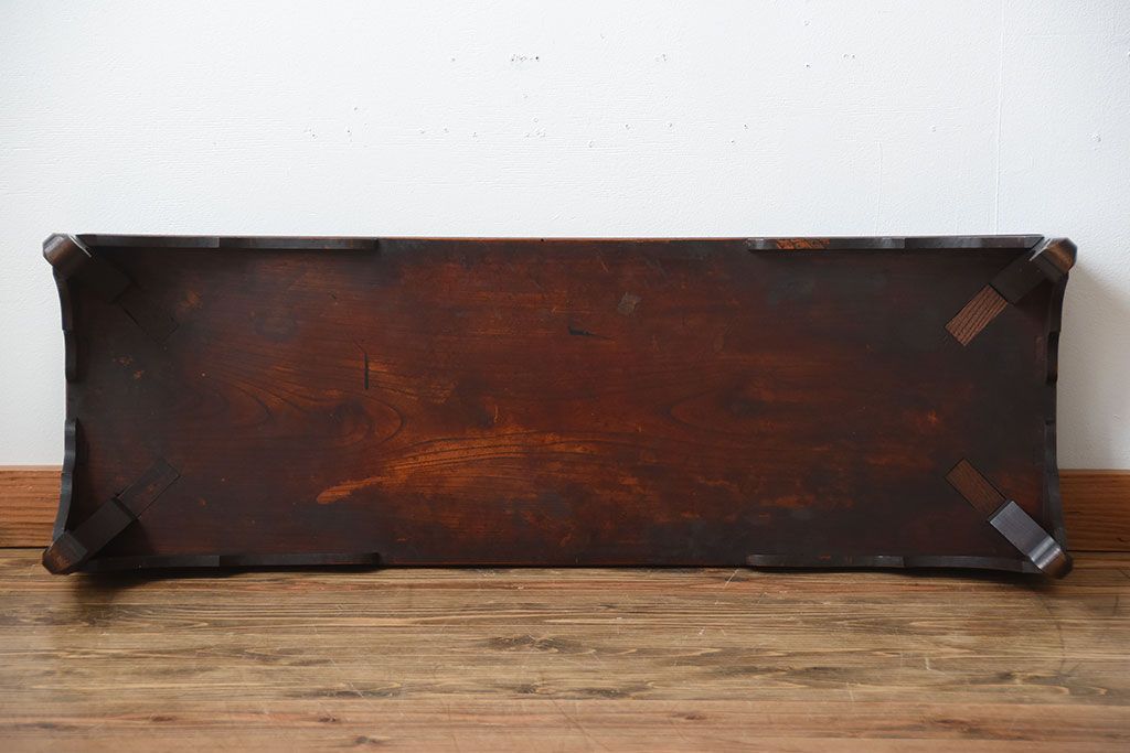 アンティーク家具　古民具・骨董　古い欅材のモダンなアンティーク座卓