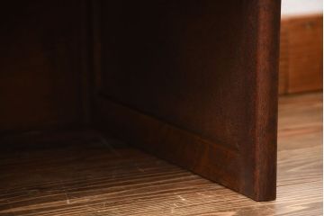 アンティーク家具　和製アンティーク　古い木製のシンプルな机(飾り棚)