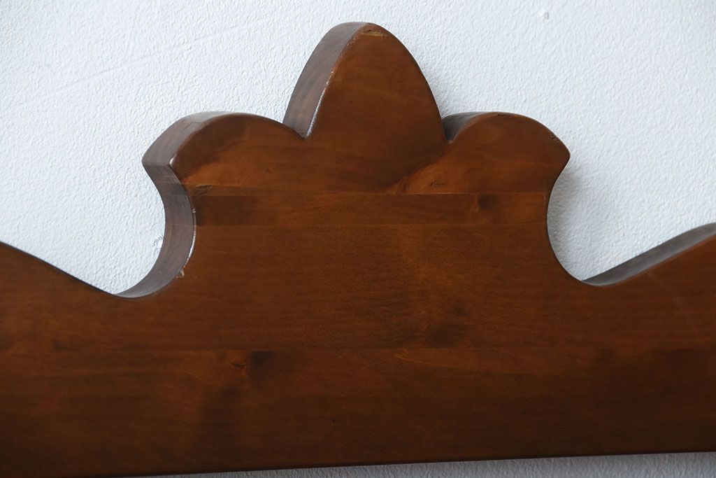 中古　木製のおしゃれなウォールラック(壁掛け飾り棚)