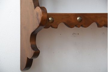 中古　木製のおしゃれなウォールラック(壁掛け飾り棚)