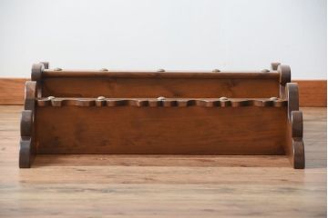 中古　木製のおしゃれなウォールラック(壁掛け飾り棚)