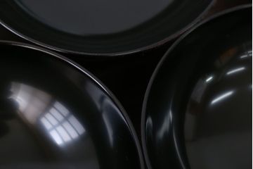 アンティーク雑貨　アンティーク　古い木製菊花椀5客(漆器)