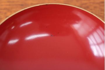 アンティーク雑貨　アンティーク　朱梅松鶴高蒔絵木製椀20客(漆器)