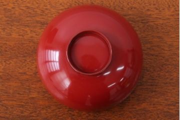アンティーク雑貨　アンティーク　朱梅松鶴高蒔絵木製椀20客(漆器)