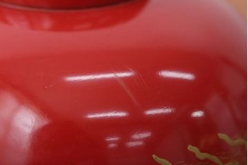 アンティーク雑貨　アンティーク　朱梅松鶴高蒔絵木製椀20客(漆器)