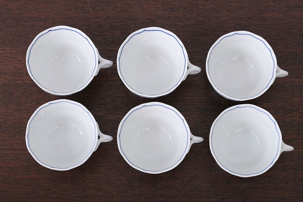 アンティーク雑貨　BOHEMIA(ボヘミア)ブルーオニオン　カップ・ポットなど洋食器セット