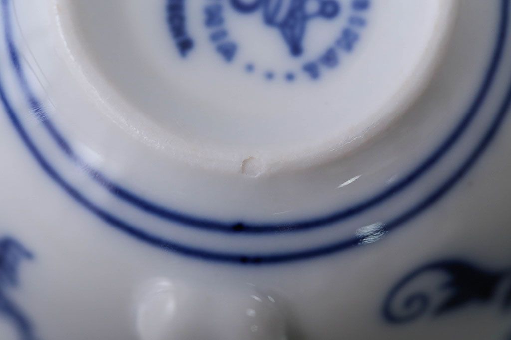 アンティーク雑貨　BOHEMIA(ボヘミア)ブルーオニオン　カップ・ポットなど洋食器セット