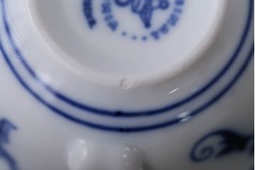 アンティーク雑貨　BOHEMIA(ボヘミア)ブルーオニオン　カップ・ポットなど洋食器セット