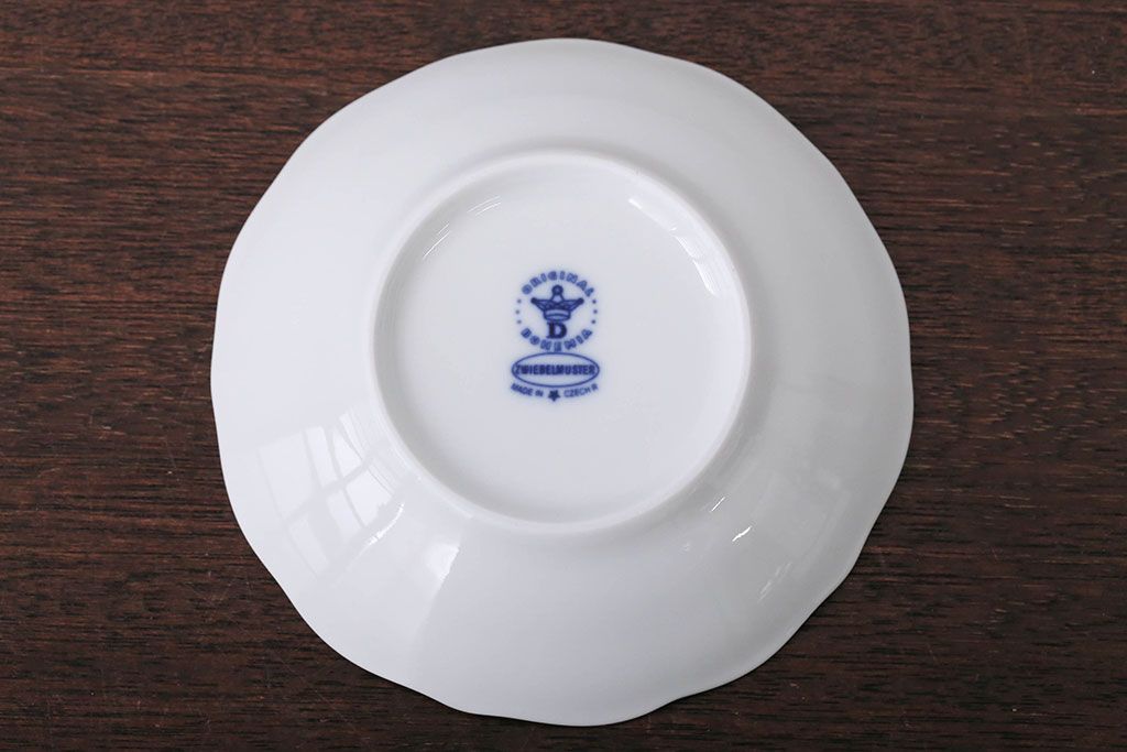 アンティーク雑貨　BOHEMIA(ボヘミア)ブルーオニオン　カップ・ポットなど洋食器セット