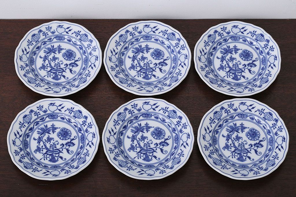 アンティーク雑貨　BOHEMIA(ボヘミア)ブルーオニオン　カップ・ポットなど洋食器セット