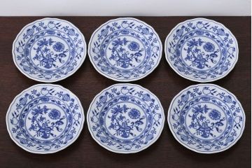 アンティーク雑貨　BOHEMIA(ボヘミア)ブルーオニオン　カップ・ポットなど洋食器セット