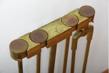 中古　真鍮製ファイヤーツールセット