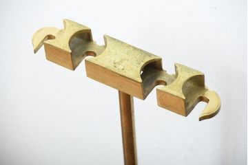 中古　真鍮製ファイヤーツールセット