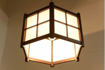 中古　松本民芸家具　A型六角アンドン