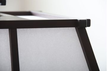 中古　民芸家具　障子天井照明