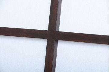 中古　民芸家具　障子天井照明