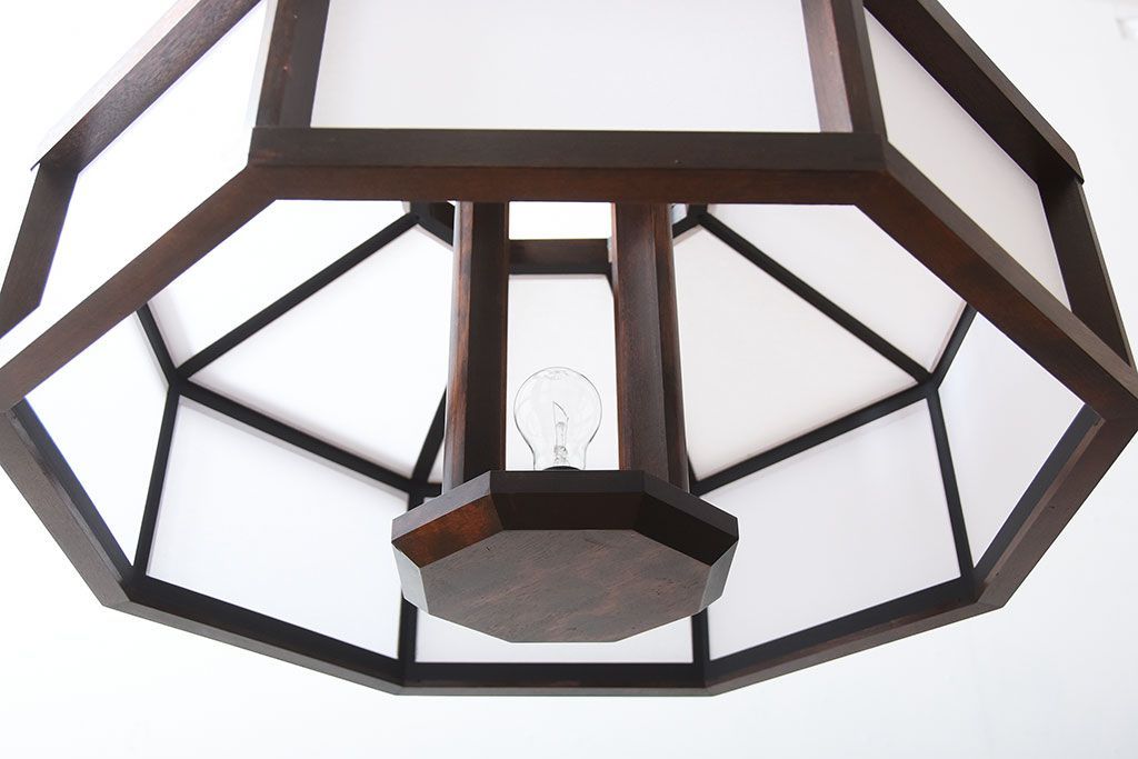 ビンテージ　民芸家具　六角天井照明 ビンテージ 民芸家具 六角天井照明 ビンテージ 民芸家具 六角