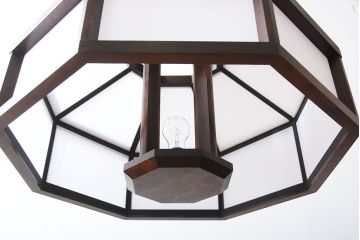 ビンテージ 松本民芸家具 吊大アンドン(天井照明、吊り下げ照明)