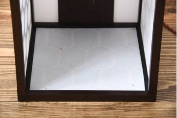 ビンテージ 松本民芸家具　亀甲型笠照明