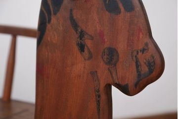 アンティーク家具　イギリスアンティーク かわいいロッキングホースチェア