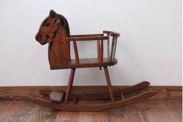 アンティーク家具　イギリスアンティーク かわいいロッキングホースチェア