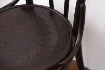 アンティーク家具　イギリスアンティーク シンプルなベントウッドチェア(1)