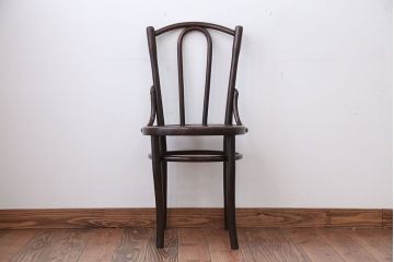 アンティーク家具　イギリスアンティーク シンプルなベントウッドチェア(2)