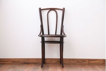 アンティーク家具　イギリスアンティーク　シンプルなベントウッドチェア(3)