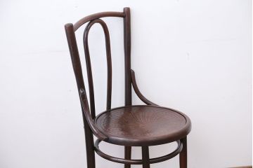 アンティーク家具　イギリスアンティーク　シンプルなベントウッドチェア(3)