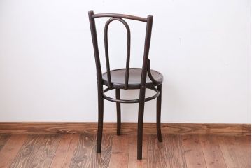 アンティーク家具　イギリスアンティーク　シンプルなベントウッドチェア(3)