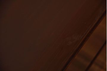 アンティーク家具　アンティーク　前面欅材のシンプルなローチェスト(2)