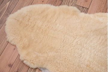 アンティーク雑貨　ビンテージ　高級感あふれるムートンのラグマット2枚セット