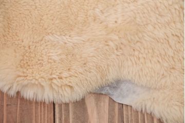 アンティーク雑貨　ビンテージ　高級感あふれるムートンのラグマット2枚セット