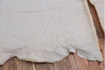 アンティーク雑貨　ビンテージ　高級感あふれるムートンのラグマット2枚セット