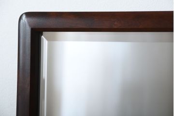 アンティーク雑貨　中古　北海道民芸家具　シンプルでシックな姿見(縦型鏡)