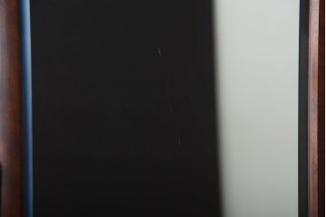 アンティーク雑貨　中古　北海道民芸家具　シンプルでシックな姿見(縦型鏡)