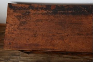 アンティーク家具　古民具・骨董　戸棚付き!オリエンタルな飾り棚